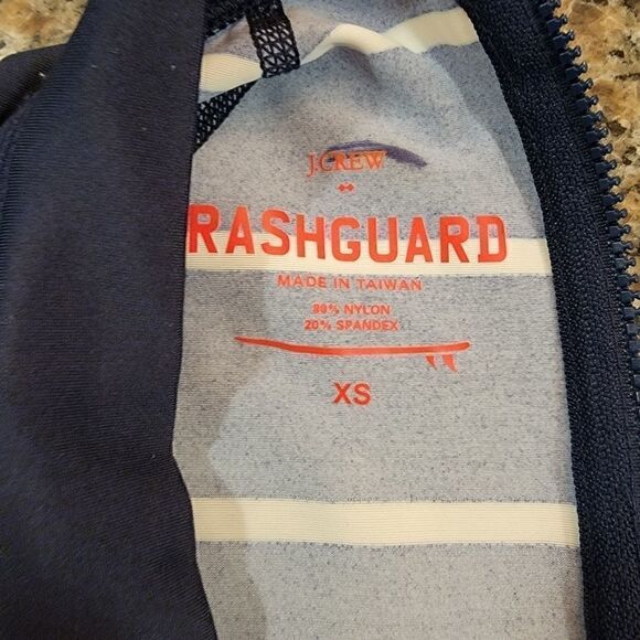J. Crew rash guard navy stripe size XS - Picture 6 of 6